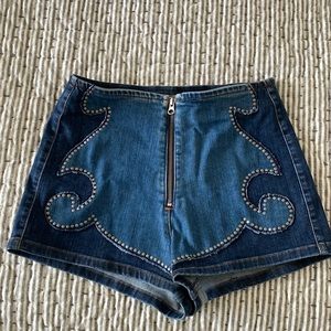 Nasty Gal High Rise Jean Shorts